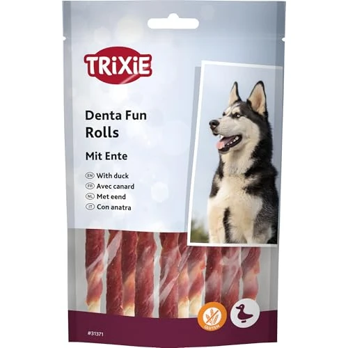 Offerta a tempo: Trixie Denta Fun Bastoncini da masticare con anatra, 12 cm, pacco da 10 pezzi - 0.00% da 2.99 € a 2.99 €