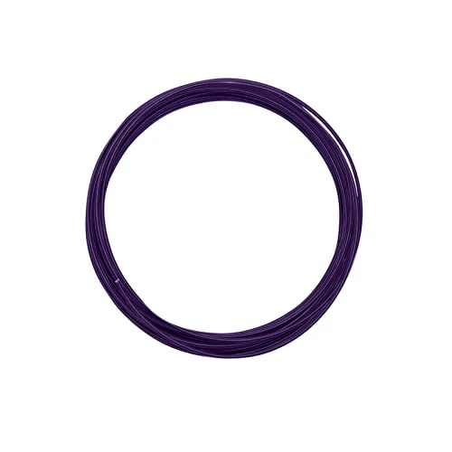 Vaessen Creative Fil Aluminium 5 m x 1,5 mm - Fil Métallique Aubergine (Violet) - Fil de Fer Souple pour Loisirs Créatifs, Perlage et Fabrication de Bijoux