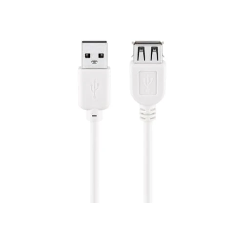 Offerta a tempo: Goobay 96197 Cavo Prolunga USB 2.0 ad Alta Velocità, Bianco, 0.60m Lunghezza del Cavo - 0.00% da 6.25 € a 6.25 €