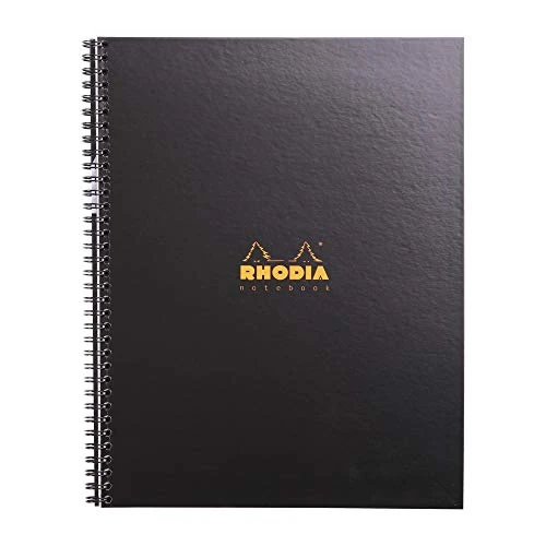 Limited offer: RHODIA 191301C - Spiral Notebook (Full Bound) Notebook Black A4+|Small Squares|160 Detachable Perf. 9 Holes|Clairefontaine Paper 90g - Rhodiactive Semi-Rigid Cover from 10.15 EUR to 10.15 EUR (save 0%)