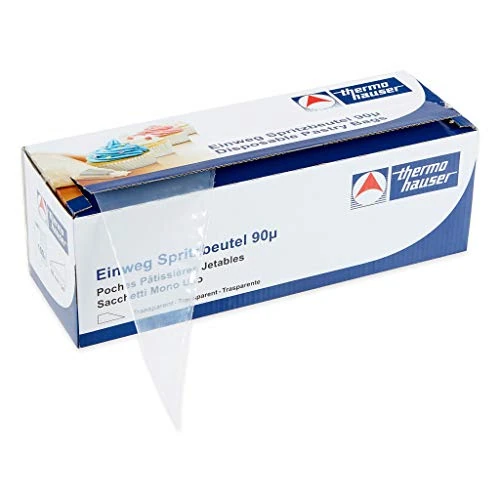 thermohauser Einweg-Spritzbeutel (Kunststoff PE) Smoothy, transparent, 100 Stück, 60,0x27,0x0,009 cm