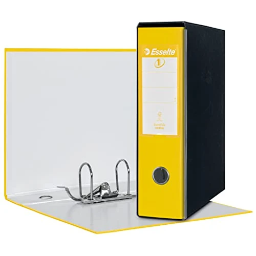 Esselte Dorso segregator Eurofile z mechanizmem dźwigniowym i pudełkiem do przechowywania, 8 cm, czarny