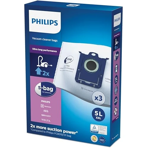 Begrenztes Angebot: Philips FC8027/01 Einweg-Staubbeutel S-Bag Ultra Long Performance 5 l Volumen von 12.99 EUR auf 12.99 EUR (Rabatt 0%)