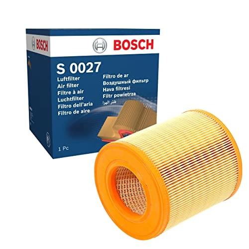 Offerta a tempo: Bosch Filtro Aria per Auto S0027 - Trattiene le particelle solide all'esterno della presa d'aria - Resistente all'umidità ed altamente resistente alla trazione - 13% da 17.98 € a 15.69 €