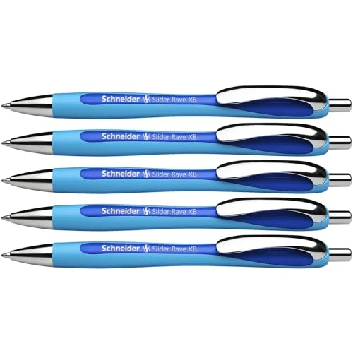 Limited-time offer: Schneider Xb Rave Retract Viscoglide, Blue (Pack of 5) from 21.36 £ to 21.36 £ (save 0.00%)