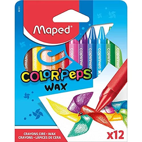 Offerta a tempo: Maped Pastelli A Cera Sc 12 Colori - 0.00% da 6.28 € a 6.28 €