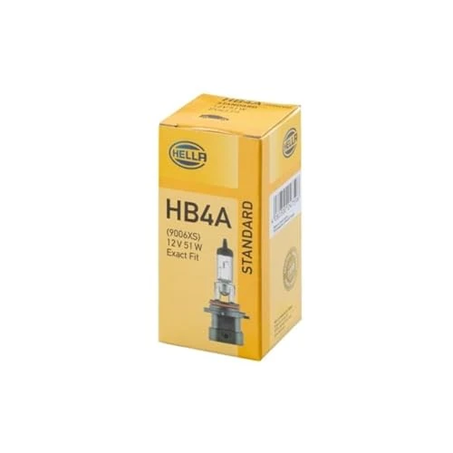HELLA 8GH 005 636-201 Glühlampe - HB4A - Standard - 12V - 51W - Sockelausführung: P22d - Schachtel - Menge: 1