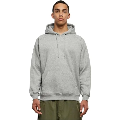 Urban Classics Herren Blank Hoody Kapuzenpullover, Grau, 4XL