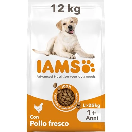 Limited-time offer: IAMS Adult Large Complete Dry Dog Food Chicken 12kg - With DentalCare System from 36.33 GBP to 25.59 GBP (save 30%)