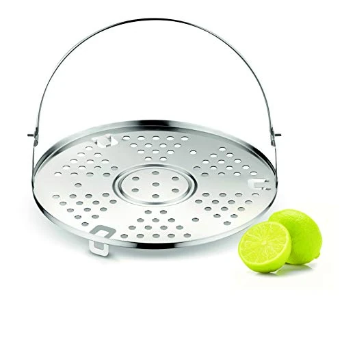 Lagostina Griglia, Accessorio per Pentola a Pressione capacità 3.5 / 5 / 6 / 7 / 9 Litri, Acciaio Inox, Diametro 18 cm