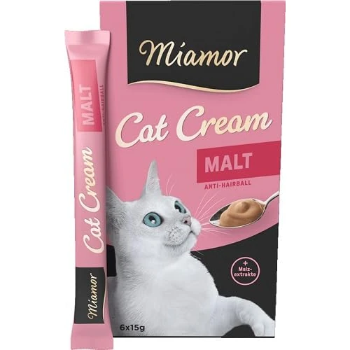 Miamor Cat Snack Crème de Malt 11 x 6 x 15 g, L'Emballage peut varier