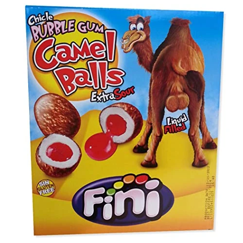 Fini Chicle gomme da masticare a testicoli di cammello riempite di liquido extra,box da 200