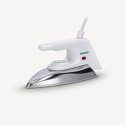 Offerta a tempo: SEVERIN Ferro da Stiro a Secco, Piastra di Precisione in Alluminio, Pesa solo 600 g, Bianco, 1200 W - BA 3211 - 39% da 27.99 € a 16.99 €