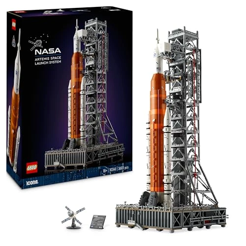 Offerta a tempo: LEGO Icons Sistema di Lancio Spaziale NASA Artemis, Modellino da Costruire di Razzo con Stadi Separabili, Torre di Lancio e Modulo Orion, Idea Regalo da Collezione per Adulti a Tema Spazio 10341 - 15% da 259.99 € a 220.99 €
