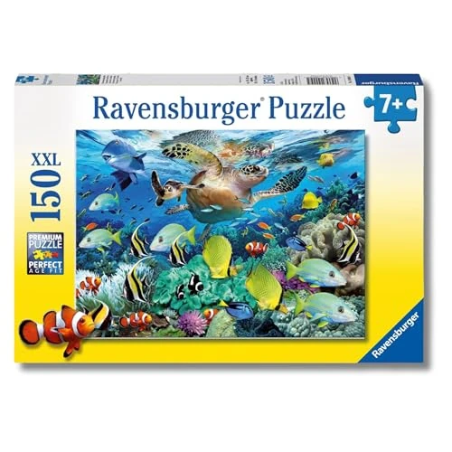 Ravensburger Kinderpuzzle - 10009 Unterwasserparadies - Unterwasserwelt-Puzzle für Kinder ab 7 Jahren, mit 150 Teilen im XXL-Format