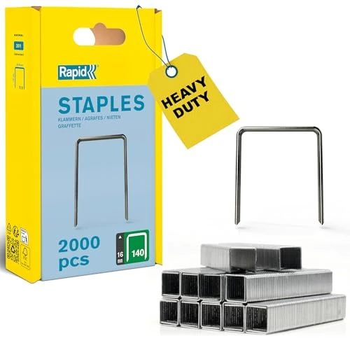 Oferta limitada: Rapid 2000 Grapas Planas n.140/16 Acero Galvanizado, para Cartón y Plástico de 11.98 € a 10.38 € (ahorro 13%)