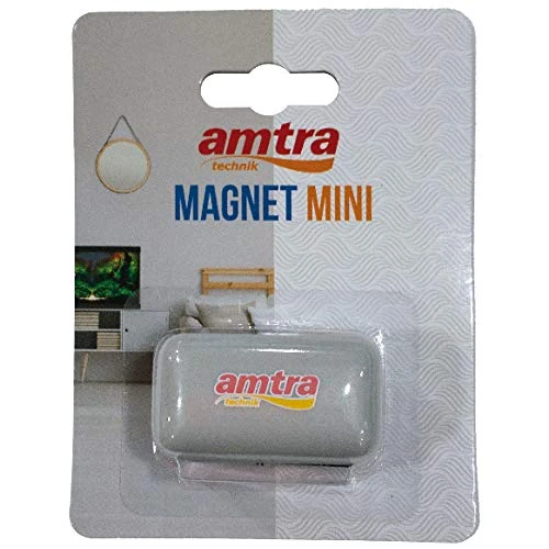 Amtra Wave Magnet Mini - Raclette des Nettoyage pour Aquarium, Brosse Grattoir pour Aquarium avec Aimant, Petite Taille 4 x 2,5 x 2cm