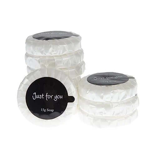 Offre limitee: Just for You Savon emballage plissé 20 ml (lot de 100), poids : 15 grammes par savon, dimensions : 45 (diamètre) x 10 mm, parfum agréable, savons emballés individuellement, GF951 de 30.57 EUR a 30.57 EUR (economie 0%)