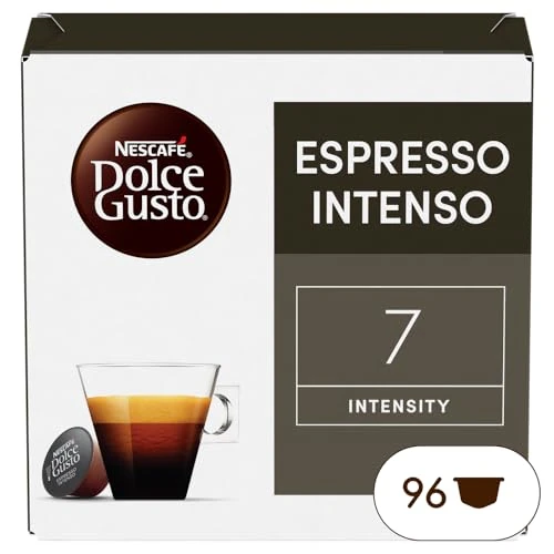 Offerta a tempo: NESCAFÉ DOLCE GUSTO Espresso Intenso Caffè, 6 Confezioni da 16 Capsule (96 Capsule) — 30% da 36,90 € a 25,74 €