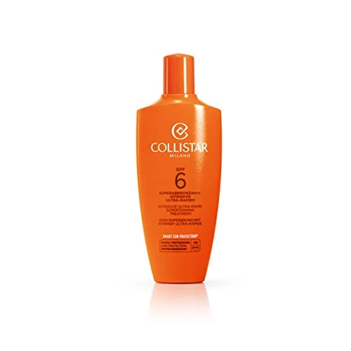Collistar intensive, ultraschnelle Superbräunungsbehandlung mit LSF 6, mit Bräunungsaktivator und -beschleuniger, für Gesicht und Körper geeignet, 200 ml