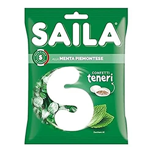 Offerta a tempo: Saila - Confetti Alla Menta Piemontese, Confettini Teneri Senza Glutine — 25% da 1,39 € a 1,04 €