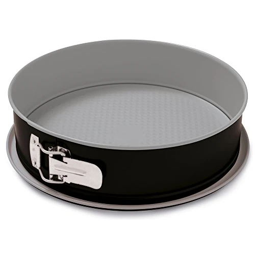 Guardini, Moule à charnière 1 fond Ø 24 cm, Fond anti-goutte, Acier avec revêtement antiadhésif, Noir et Argent, Fabriqué en Italie, Ligne Silver Elegance