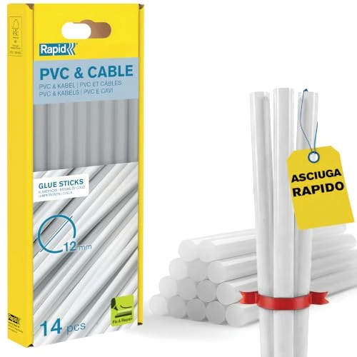 Offerta a tempo: Rapid 14 Stick Colla per PVC e Cavi Ø12x190, Trasparente, Senza Solventi - 0.00% da 15.81 € a 15.81 €