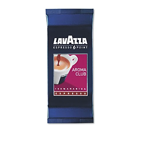 Offerta a tempo: Lavazza, Espresso Point Aroma Club, 100 Capsule Caffè, per un Espresso dal Gusto Persistente, con Note Aromatiche di Fiori e Frutta, 100% Arabica, Intensità 9, Tostatura Media, 50 Astucci da 2 Capsule - 13% da 29.90 € a 25.90 €