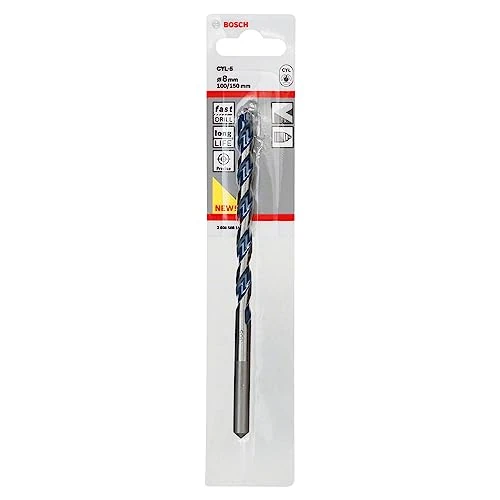 Oferta limitada: Bosch 2 608 588 152 - Brocas para hormigón CYL-5-8 x 100 x 150 mm (pack de 1) de 6.43 € a 6.43 € (ahorro 0.00%)