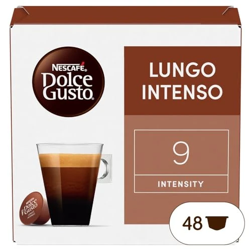 Nescafé Dolce Gusto Lungo Intenso, Coffee, Pack of 3, 3 x 16 Capsules