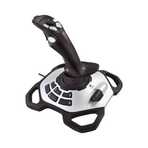 Limited offer: Logitech G Extreme 3D PRO Joystick, 12 Programmable Buttons, 8-way Hat Switch, Stable, Weighted Base, Rapid-fire Trigger, USB, PC - Black/Silver,Pack of 1 from 55.39 EUR to 55.39 EUR (save 0%)