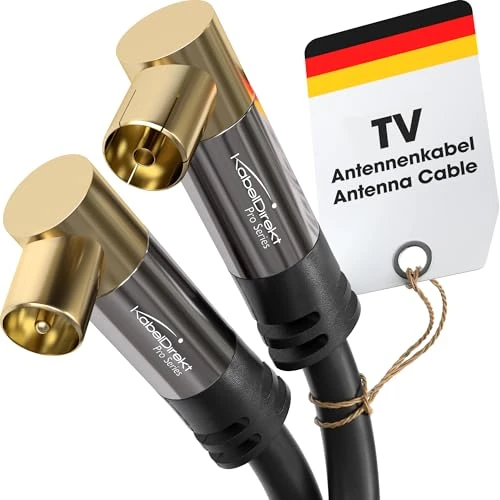 Offerta a tempo: KabelDirekt – Cavo Antenna TV 4K – 1m, 90° - 0.00% da 10.69 € a 10.69 €