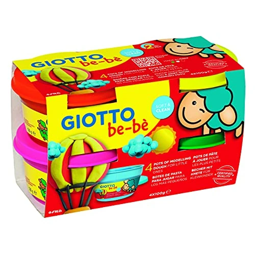 Offre limitée : GIOTTO be-bè - Boite 4 x 100g pâte à jouer - magenta rouge jaune vert de 7.99 € à 7.99 € (0.00% de remise)