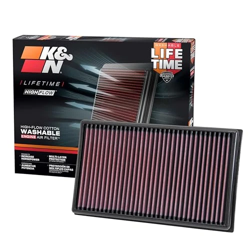Limited offer: K&N High-Flow Original Lifetime Engine Air Filter: Increase Power: Premium, Washable: Compatible with 2013-2025 AUDI: A1, A3, Q2, Q3, TT, 33-3005 from 67.31 EUR to 67.31 EUR (save 0%)