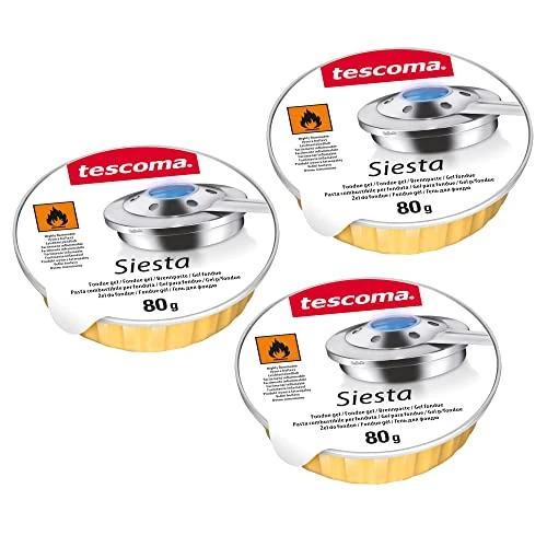 Tescoma Fondue Gel, 3 Pcs Siesta, Assorted, 23.4 x 8.8 x 3.2 cm