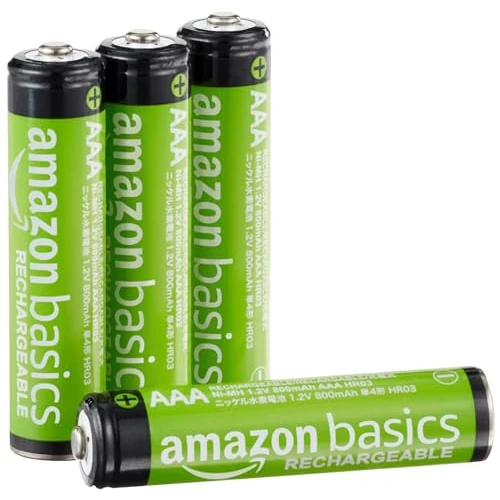 Tijdelijke aanbieding: Amazon Basics 4 stuks oplaadbare AAA NiMH-batterijen, 800 mAh, 1000x op te laden, voorgeladen van 6.64 EUR naar 6.64 EUR (korting 0%)