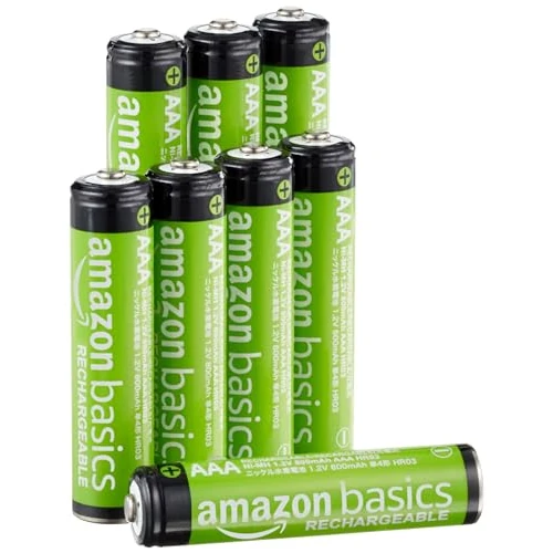 Offerta a tempo: Amazon Basics confezione da 8 batterie AAA NiMH Performance ricaricabili, 800 mAh, 1,2 V, ricaricabili fino a 1000 volte, precaricate - 25% da 10.58 € a 7.91 €