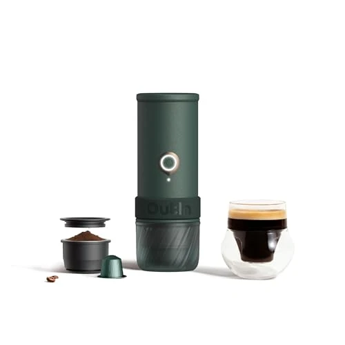 Offerta a tempo: OutIn Mino Macchina per caffè espresso elettrica portatile, mini caffettiera da campeggio da viaggio, macchina da caffè tascabile con riscaldamento autonomo tramite USB-C, per qualsiasi avventura - 0.00% da 199.99 € a 199.99 €