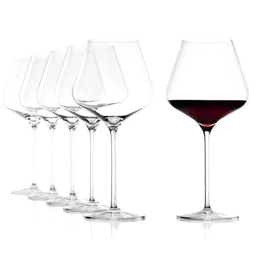 Offre limitée : Stölzle Lausitz Verres à bourgogne Quatrophil Lot de 6, 710 ml – Verres à vin rouge élégants pour le Bourgogne & Pinot Noir – Ballon de Bourgogne en cristal – Résistant au lave-vaisselle & aux chocs de 55.54 € à 45.19 € (19% de remise)