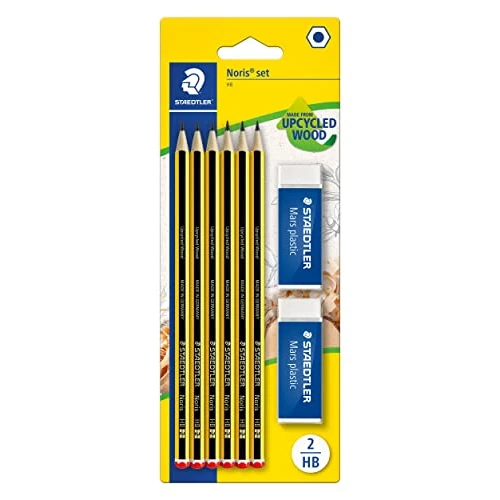 Oferta limitada: STAEDTLER 120 R BK6D - Blíster 6 lápices Noris HB + 2 gomas de borrar Mars Plastic 526 50 de 10.53 € a 9.30 € (ahorro 12%)
