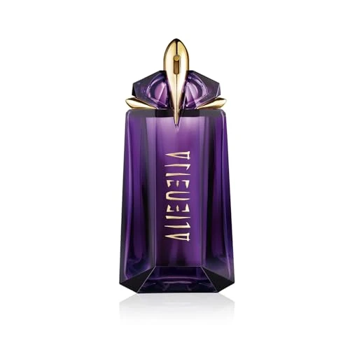 Offre limitée : MUGLER Alien - Eau de Parfum Rechargeable Pour Elle - Parfum Femme - Ambré Boisé Floral - Bois de Cashmeran, Accord de Jasmin Sambac & Ambre Blanc - Tenue Longue Durée - Spray Vaporisateur - 90 ml de 84.00 € à 77.95 € (7% de remise)