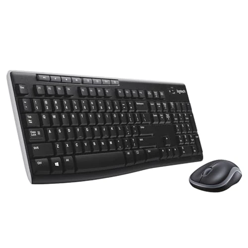 Logitech MK270 Combo Tastiera e Mouse Wireless per Windows, 2,4 GHz Compatto, 8 Tasti Multimediali e di Scelta Rapida, Durata della Batteria 2 anni, PC, Laptop, Italiano QWERTY - Nero
