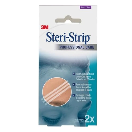 Offerta a tempo: 3M - Steri-strip strisce adesive in TNT rinforzato poroso 6x75 mm bianco, confezione da 2, 1541NP - 35% da 12.76 € a 8.25 €