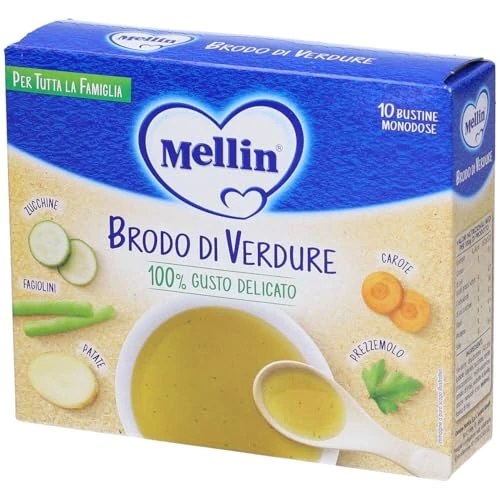 Offerta a tempo: Mellin - Brodo di Verdure per Tutta la Famiglia, 100% Gusto Delicato — 22% da 3,19 € a 2,49 €