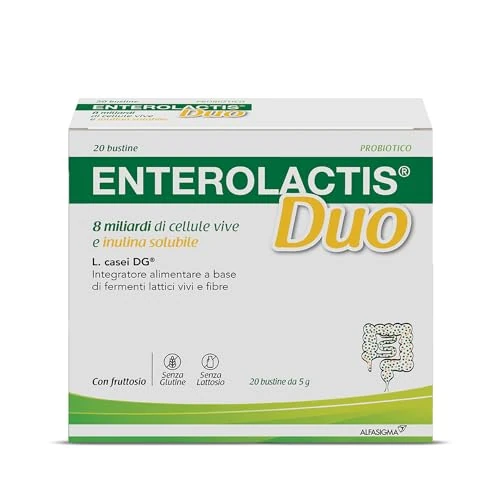 Offerta a tempo: Enterolactis Duo 20 bustine solubili: probiotico che aiuta a favorire l’equilibrio intestinale - 47% da 26.30 € a 13.99 €