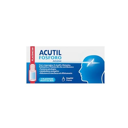 Offerta a tempo: Acutil Fosforo Advance, Integratore Alimentare con Vitamina B6 — 36% da 17,50 € a 11,19 €