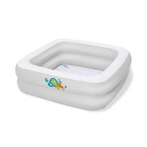 Bestway 51116 - Piscina Hinchable Infantil Bañera Bebé 86x86x25 cm, Multicolor