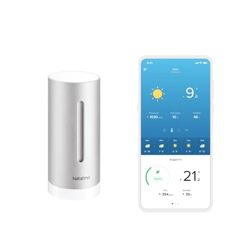 Offre limitée : Netatmo Module Intérieur Supplémentaire pour Station Météo – Mesure de la Température, Humidité et Qualité de l’Air (CO2), Contrôle via Smartphone, Accessoire NIM01-WW de 49.99 € à 45.99 € (8% de remise)