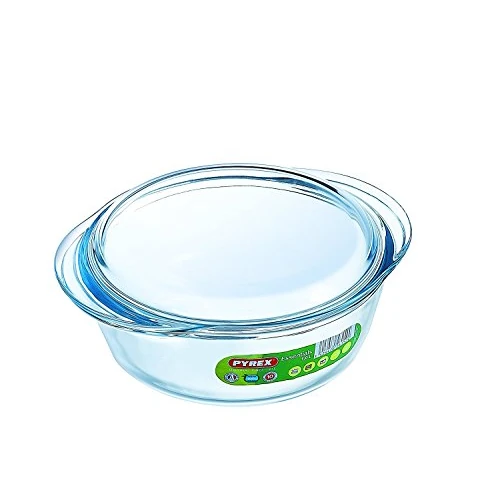 Pyrex Essentials Glazen ronde braadpan Hoge weerstand 1,1 L (+ 0,3L Deksel)