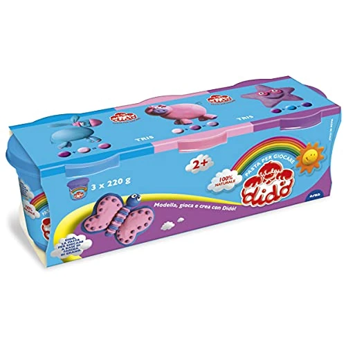DIDO' Tris Barattoli 3x220 g (Azzurro-Viola-Rosa)